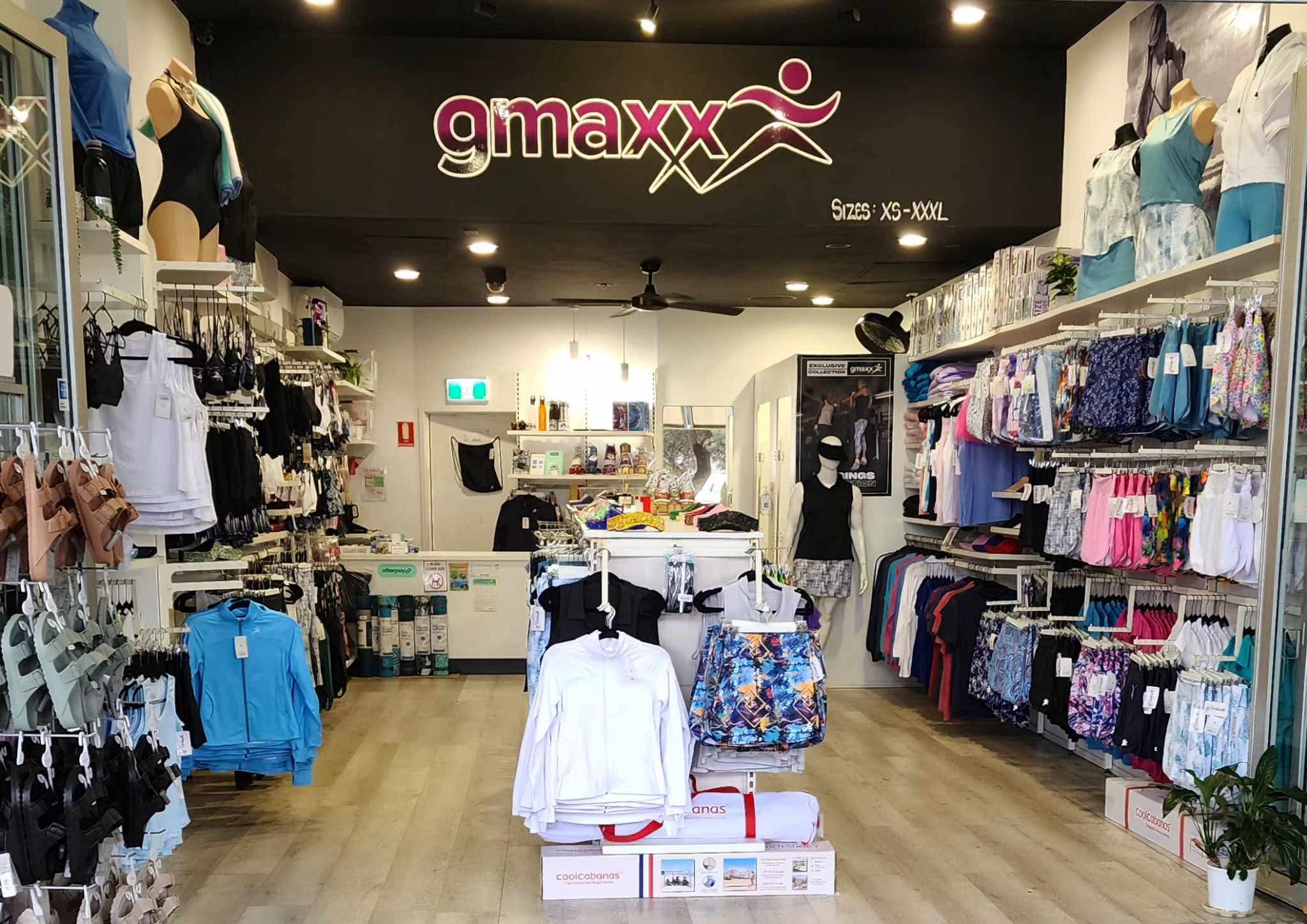 Gmaxx Activewear, based at Coolum Beach. Sizes XS - 3XL
– gmaxx