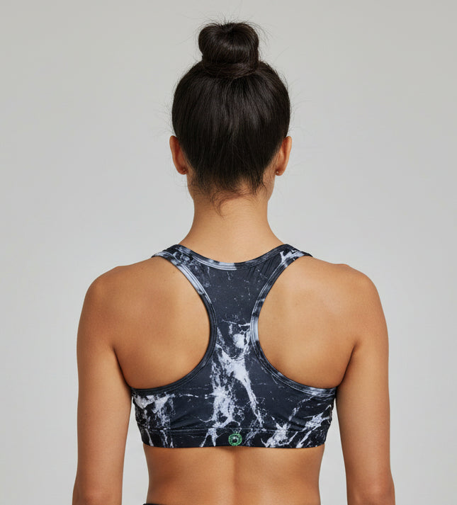 Black Marble 2 Sports Crop - gmaxx