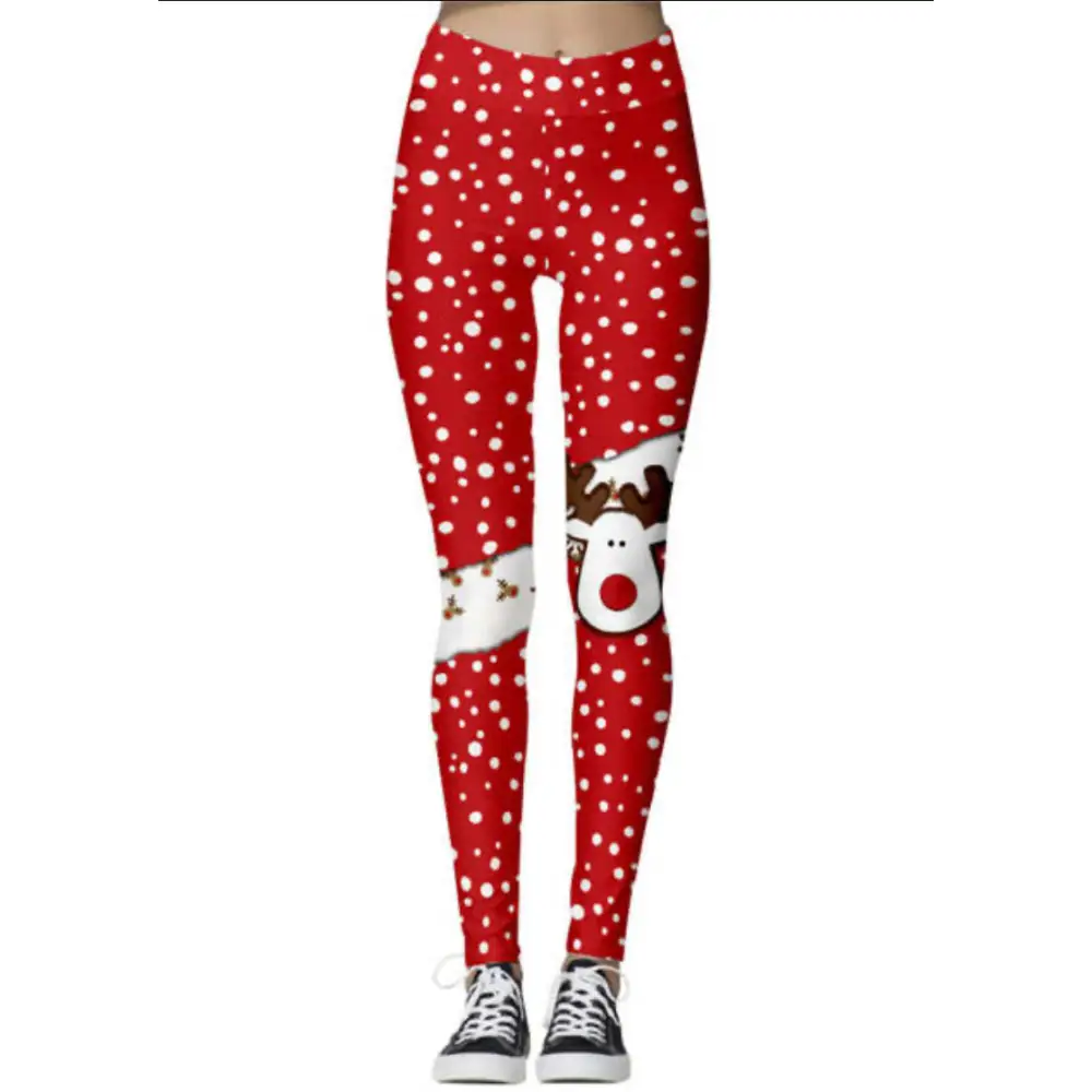 Gmaxx Christmas reindeer/snowflake leggings