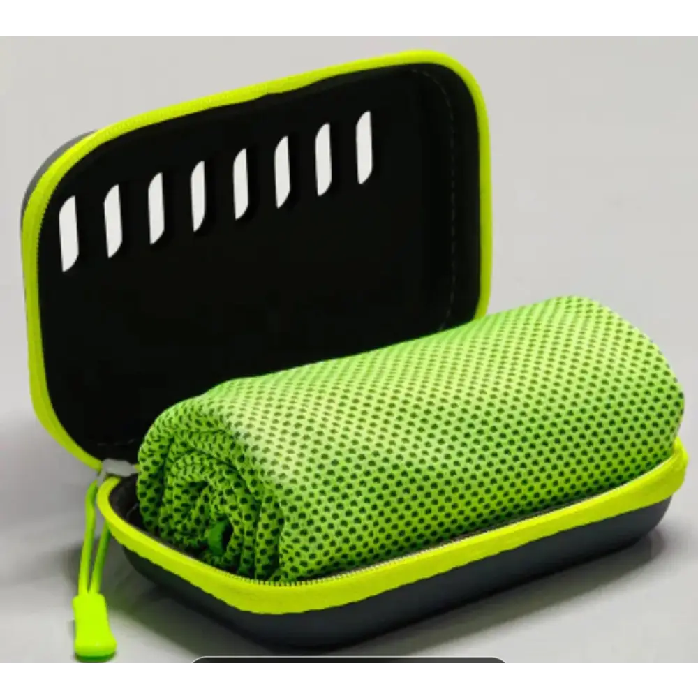 Cool Towel and Case - Fluro Green - Accessories