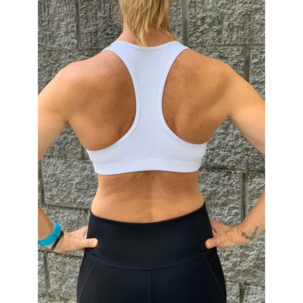Gmaxx Active White Crop Top