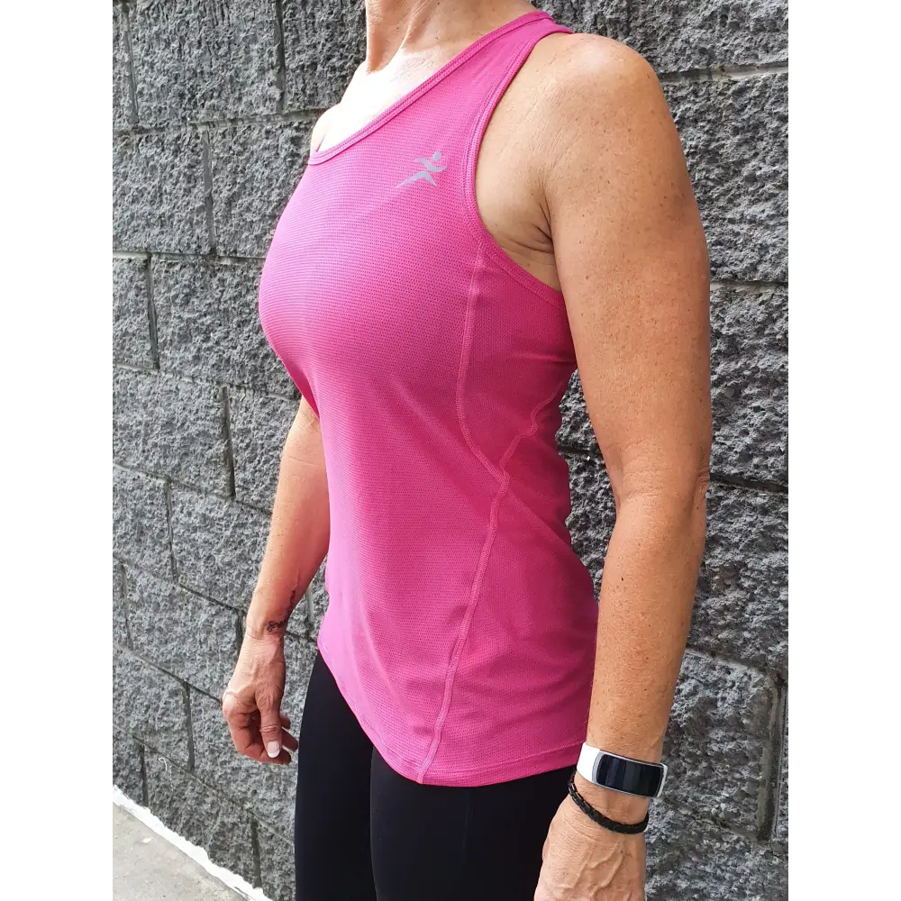 Gmaxx 'SCULPT' Racer Back Singlets. Pink and Blue