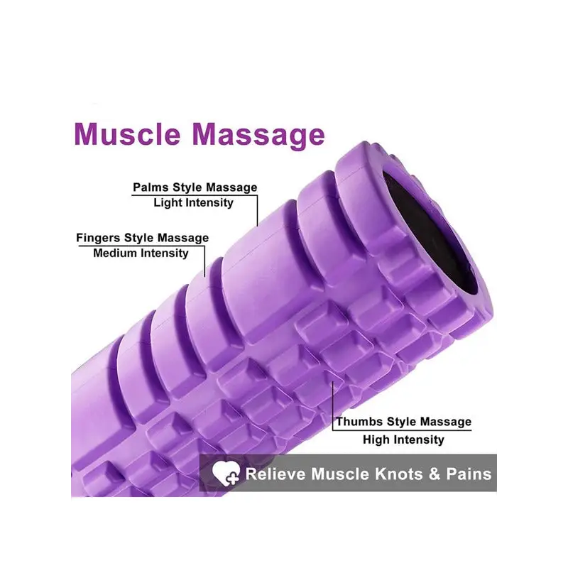 Massage Roller, Small. Durable hollow core construction Perfect for muscle recovery Multi ribbed contact points Length Approx 28cm x Diameter 10cm