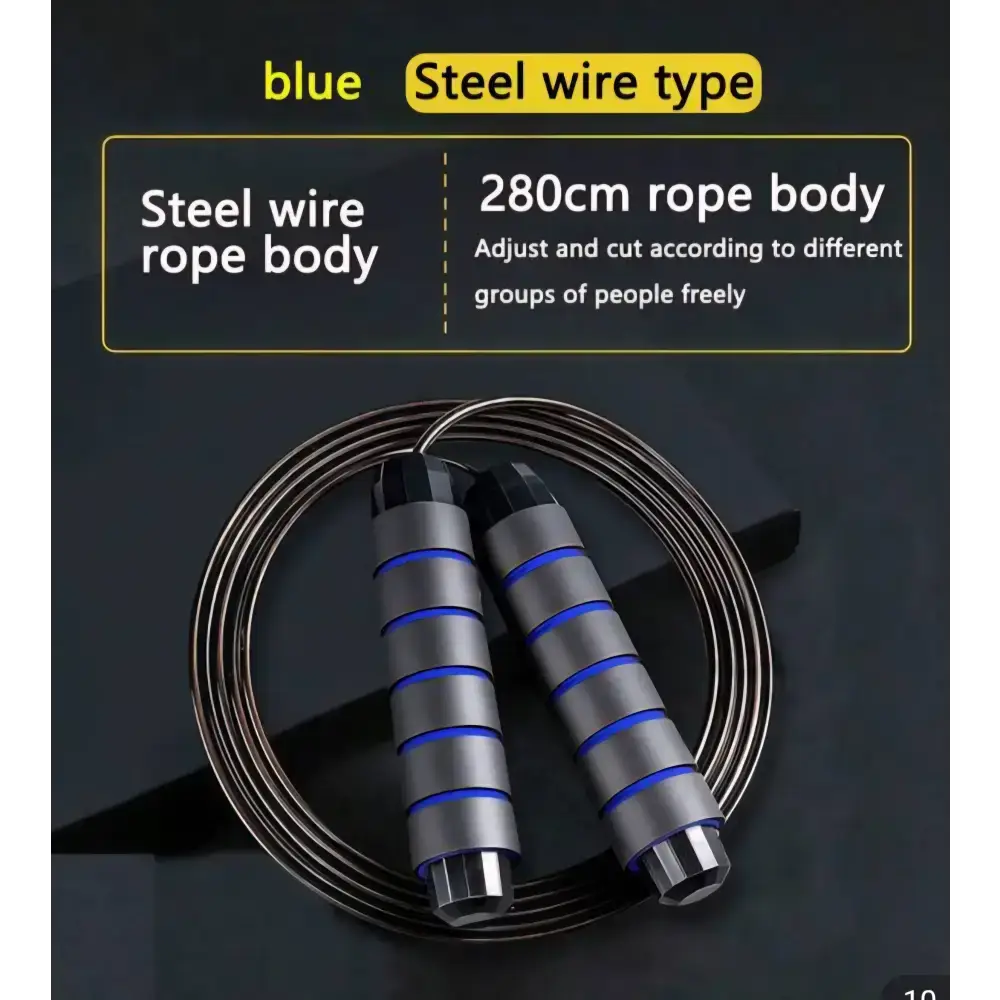 Speed Skipping Ropes - Black/Blue - Skipping Rope