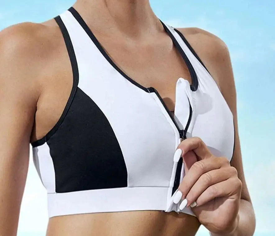Stacey Front Zip Sports Bra - gmaxx
