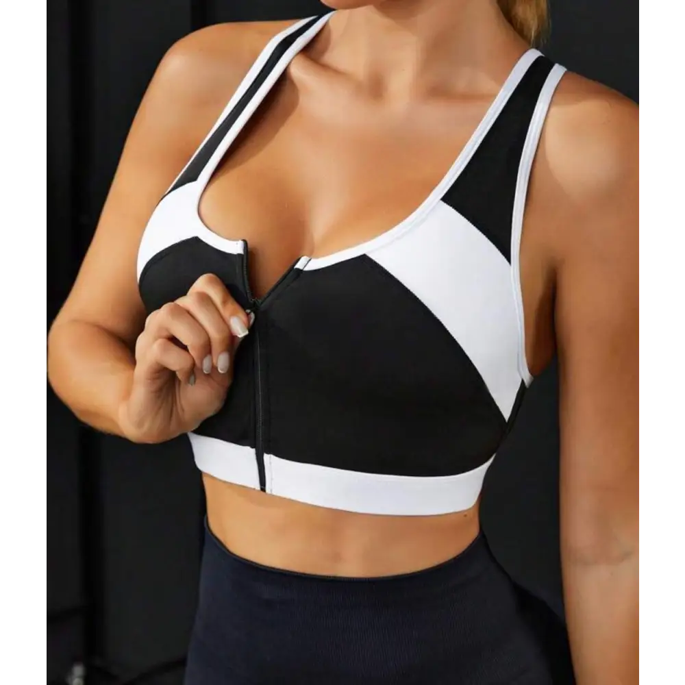 Toni Front Zip Sports Bra - gmaxx