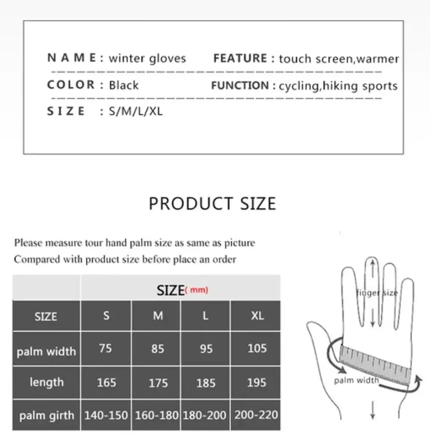 Winter Outdoor Sports Running Glove - gmaxx