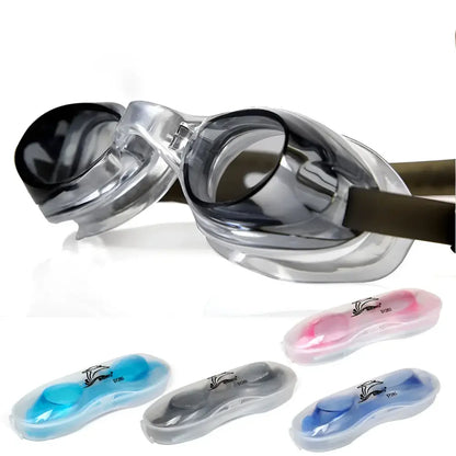 Adjustable silicone swim goggles