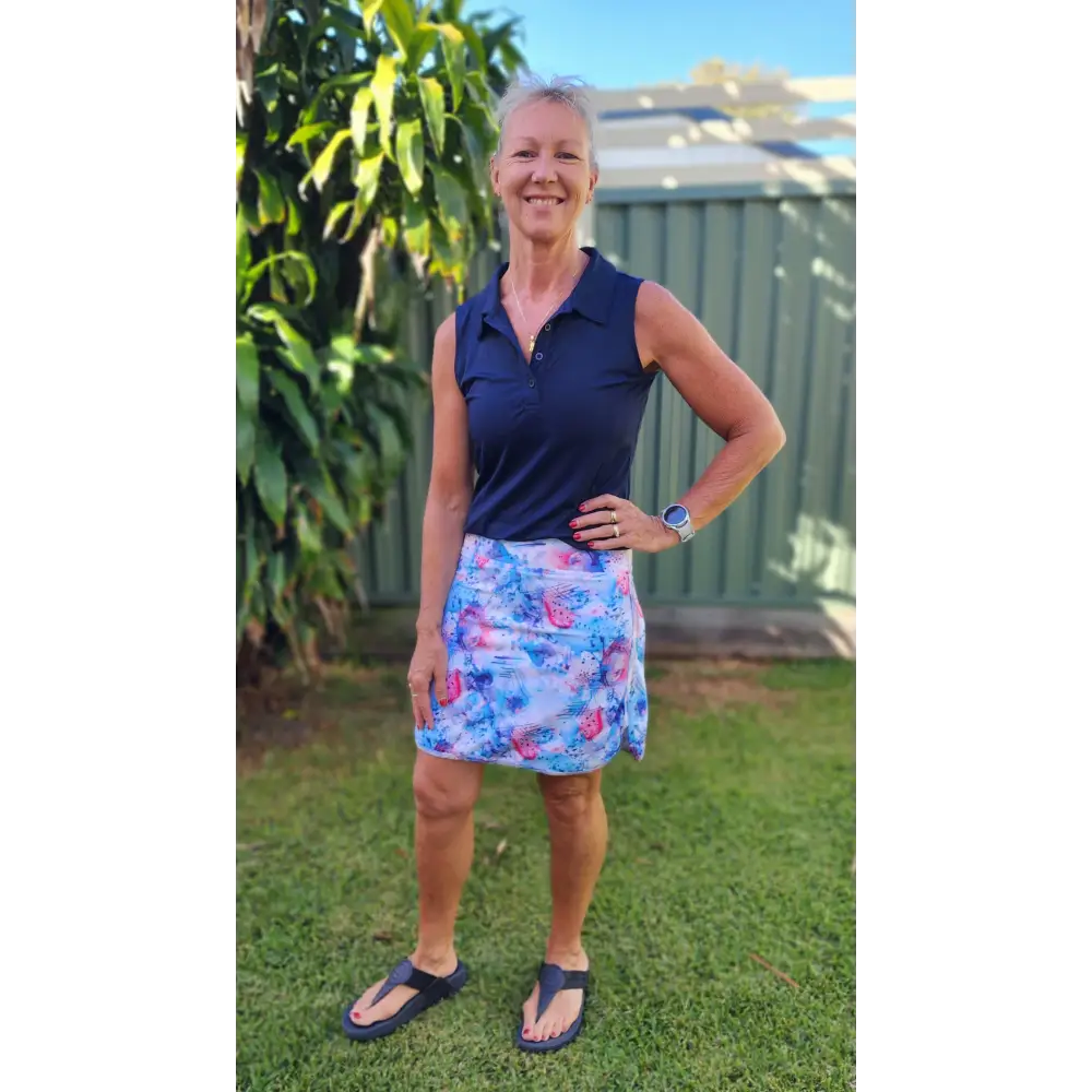 Amelia Longer Skort with Pockets - Skorts