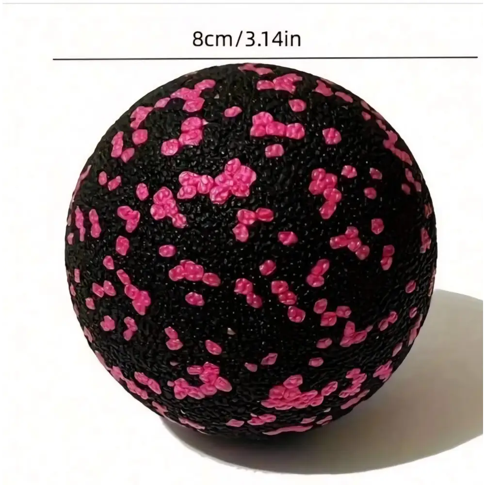 Assorted Massage Balls - Black/Pink 8cm - Yoga Accessories