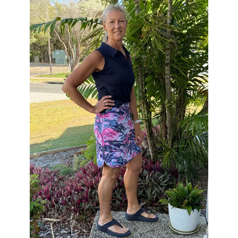 Astrid Longer Skort with Pockets - Skorts