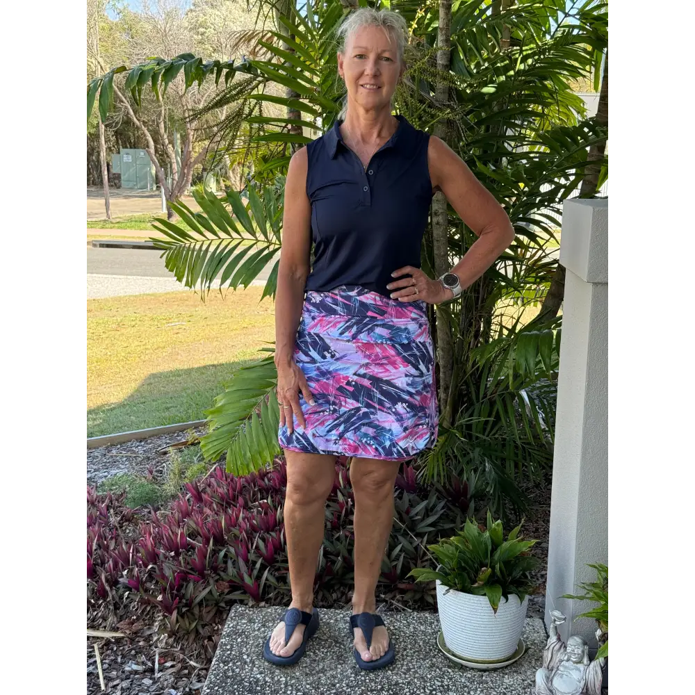 Astrid Longer Skort with Pockets - Skorts