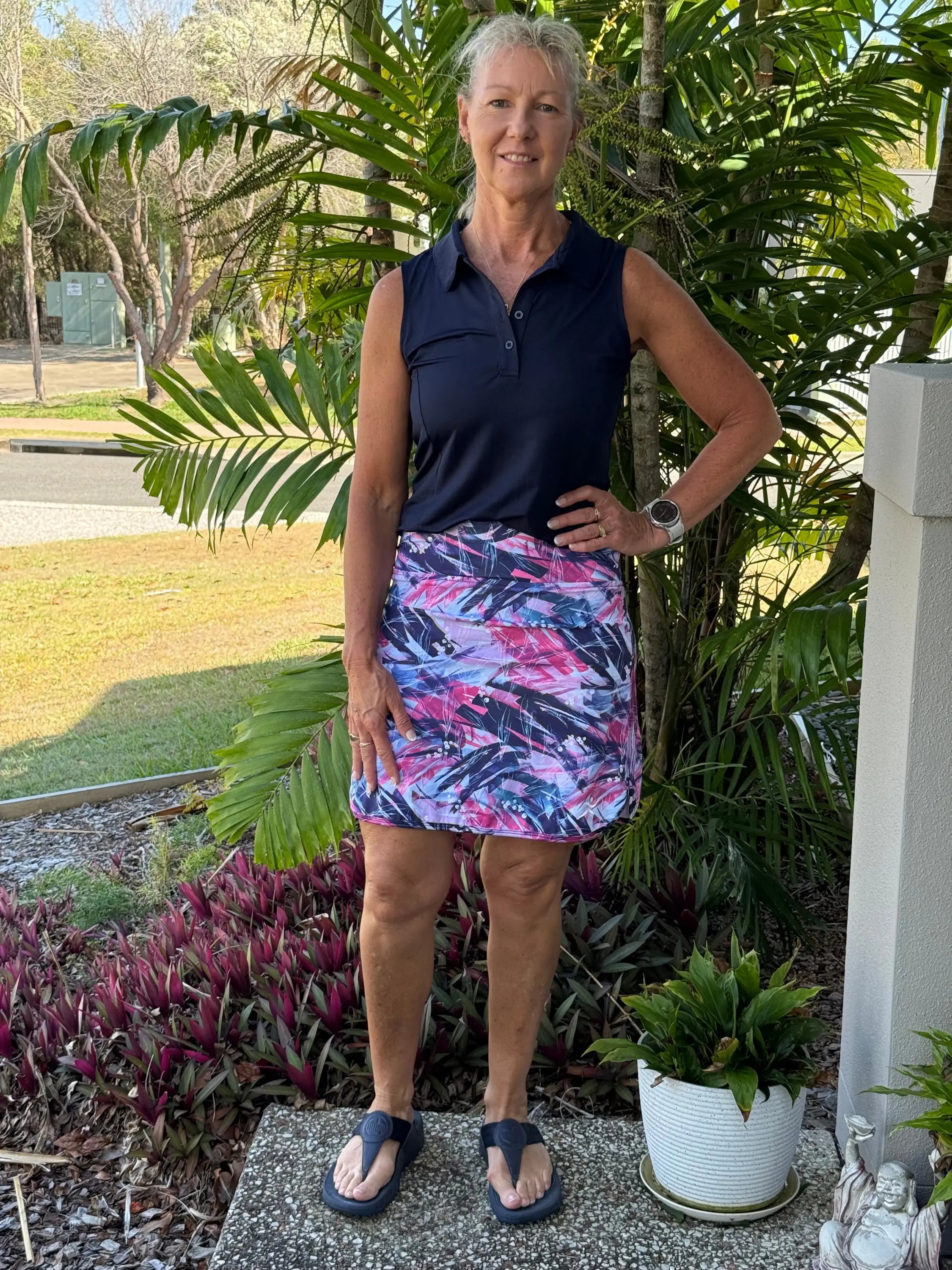 Astrid Longer Skort with Pockets - Skorts