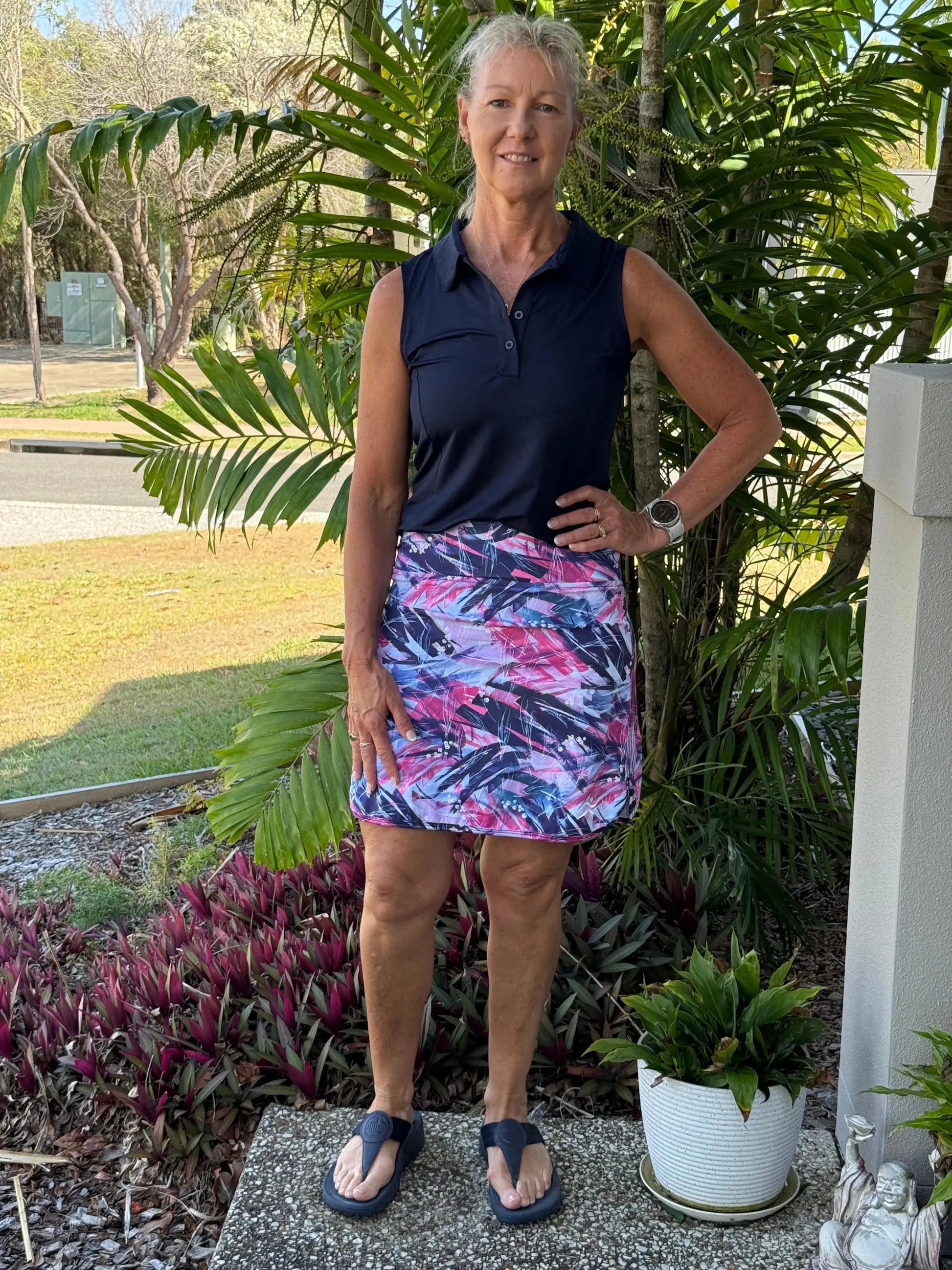 Astrid Longer Skort with Pockets - Skorts