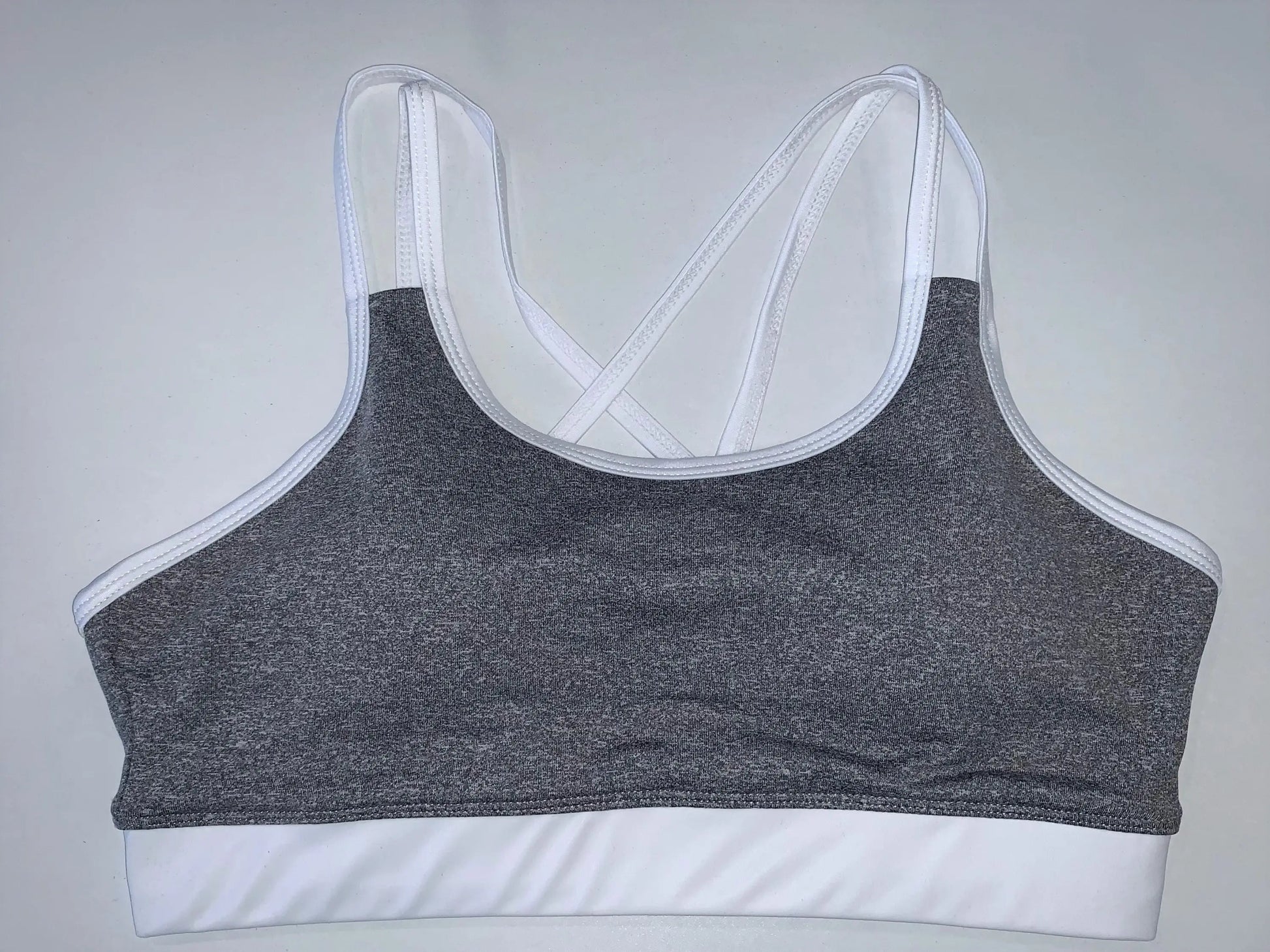 Grey Bamboo Crop Top