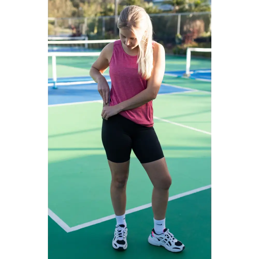 Black Gmaxx Active Bike Shorts with 3 pockets