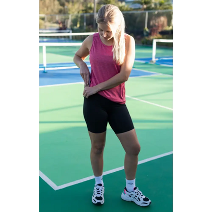 Black Gmaxx Active Bike Shorts with 3 pockets