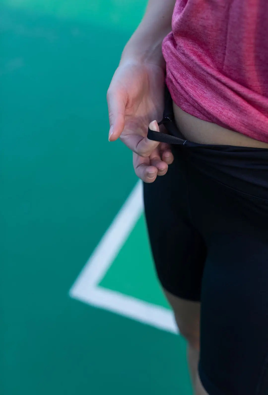 Black Gmaxx Active Bike Shorts with 3 pockets and Drawer Sting