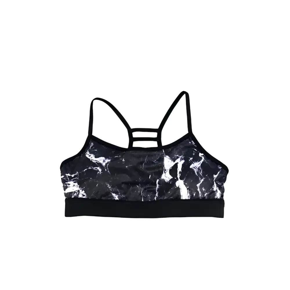 Black Bamboo Crop Top From Gmaxx Activewear