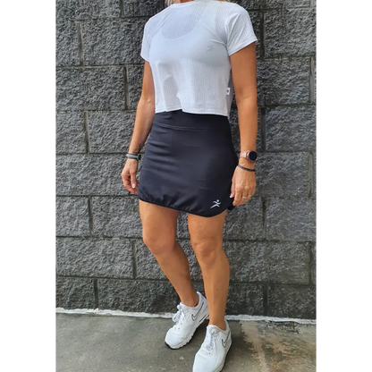 Gmaxx Black Skort. Ideal for Golf & Tennis, Skort with pockets, suit tennis dress, tennis skirt pickleball, golf skort, Golf skirt