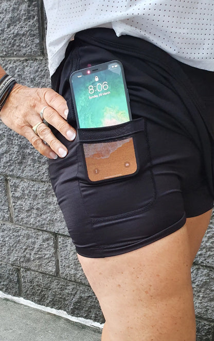 Gmaxx Black Skort. Ideal for Golf & Tennis, Skort with pockets, suit tennis dress, tennis skirt pickleball, golf skort, Golf skirt