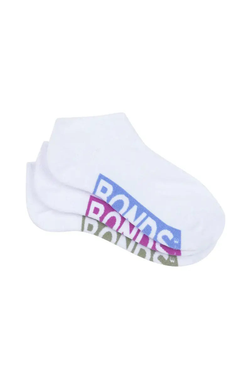 Bonds Ladies 3 Pack Socks - The CUSHIONED LOW CUT - gmaxx