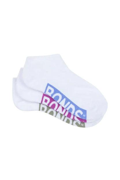 Bonds Ladies 3 Pack Socks - The CUSHIONED LOW CUT - gmaxx