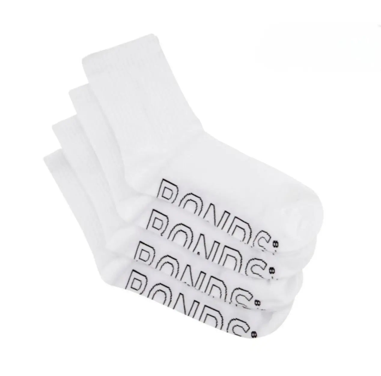 Bonds Ladies 4 Pack Socks - Lightweight 1/2 Crew - Socks