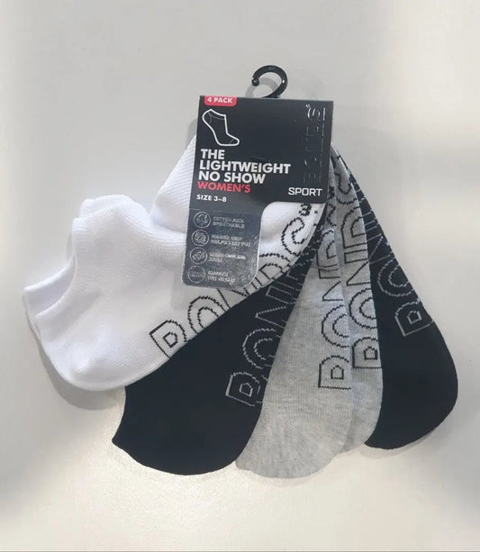 Bonds Ladies 4 Packs Socks The LIGHTWEIGHT No Show - gmaxx