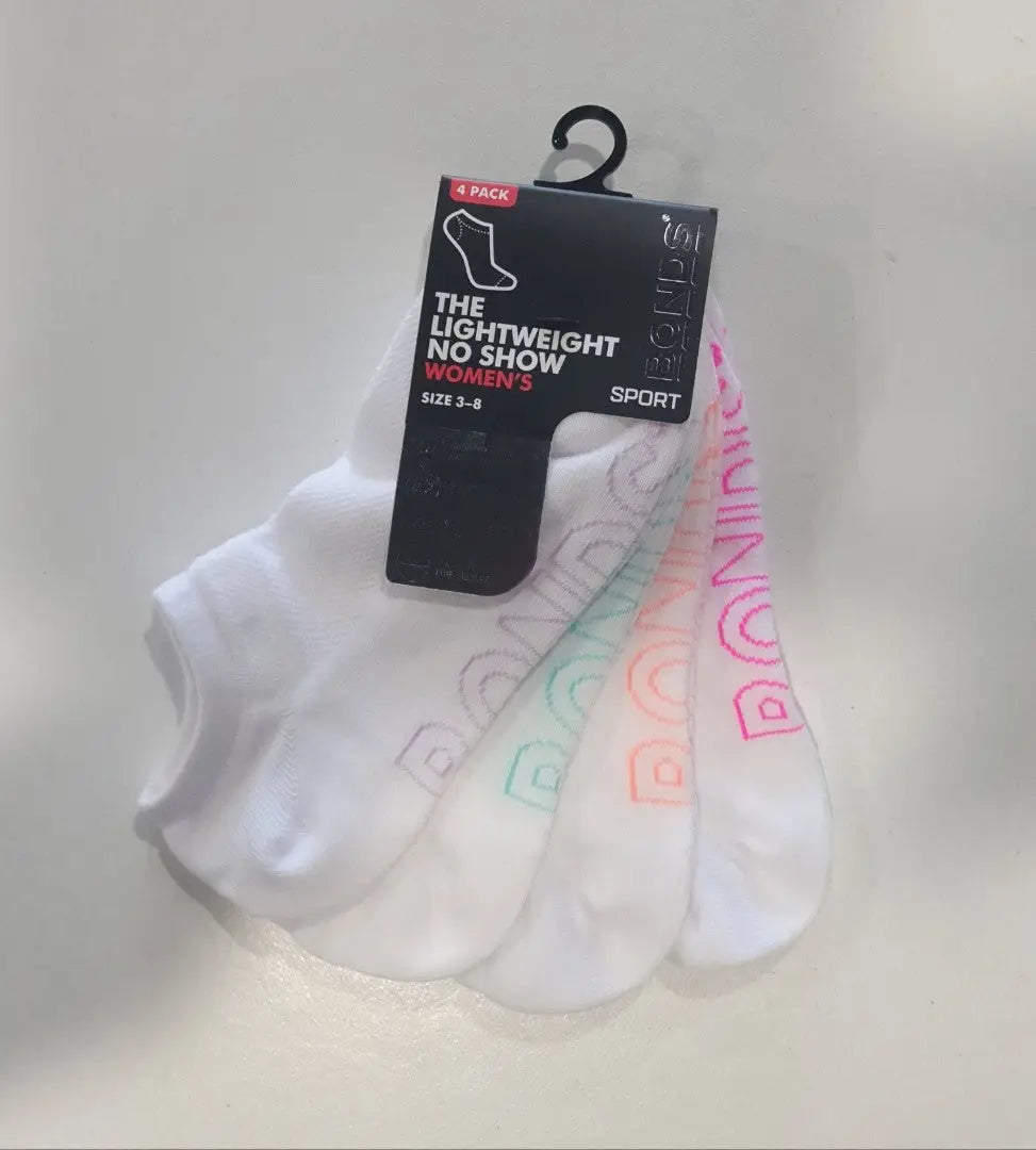 Bonds Ladies 4 Packs Socks The LIGHTWEIGHT No Show - gmaxx