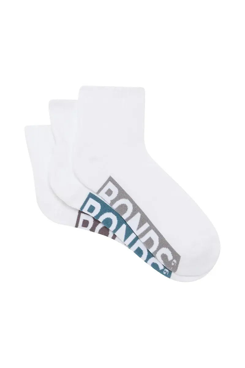 Bonds Socks - Mens Cushioned 1/4 Crew - gmaxx