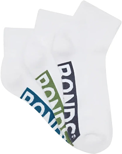Bonds Men's 3 Pack Socks - The CUSHIONED LOW CUT. - gmaxx