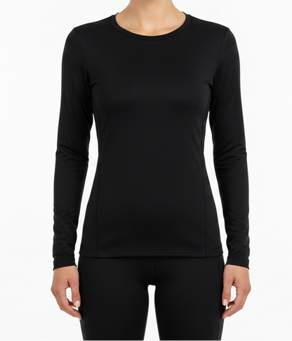 Casey Long Sleeve Top.  It's made of 100% fine cotton jersey, perfect for layering on those cooler days. It has a slim fit long cut, a round neck, and comes in black and white.