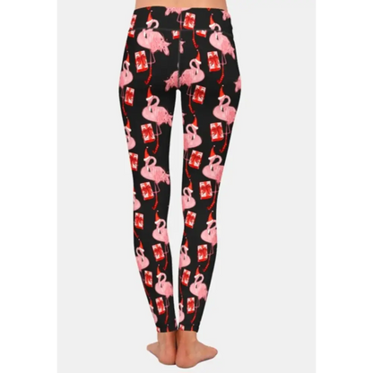 Christmas Flamingo Leggings - gmaxx