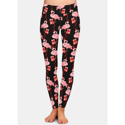 Christmas Flamingo Leggings - gmaxx