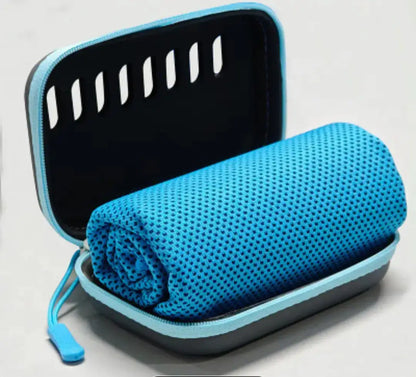 Cool Towel and Case - Blue Lotus - Accessories