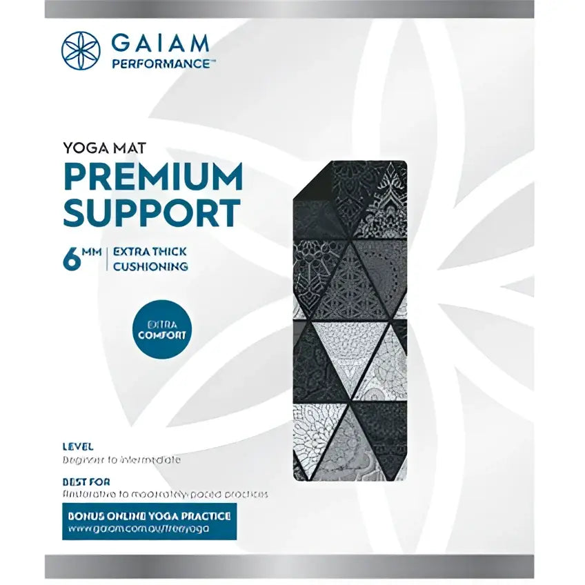 Gaiam Premium Support Seaglass 6mm Yoga Mat - gmaxx