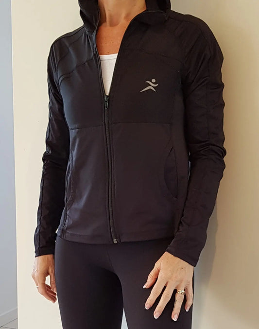 Gmaxx Black Sports Jacket with hood