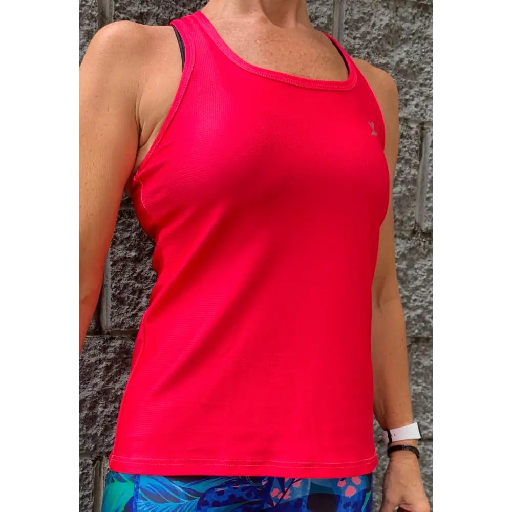 Gmaxx BREEZE 'Hot Pink' Strappy Back Sports Top