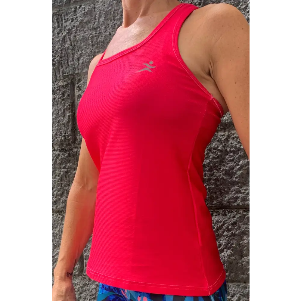 Gmaxx BREEZE 'Hot Pink' Strappy Back Sports Top