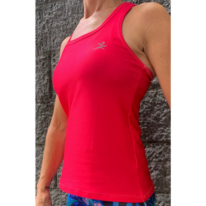 Gmaxx BREEZE 'Hot Pink' Strappy Back Sports Top