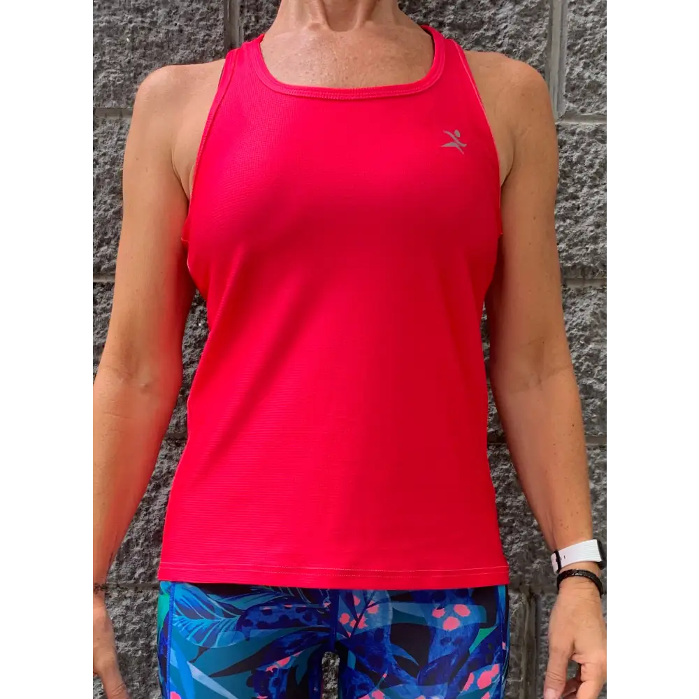Gmaxx BREEZE 'Hot Pink' Strappy Back Sports Top