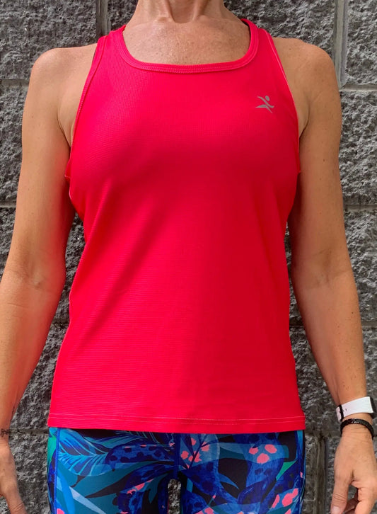 Gmaxx BREEZE 'Hot Pink' Strappy Back Sports Top