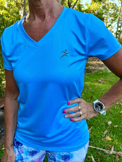 gmaxx Mesh Tee’s - XS / Sky Blue - Activewear