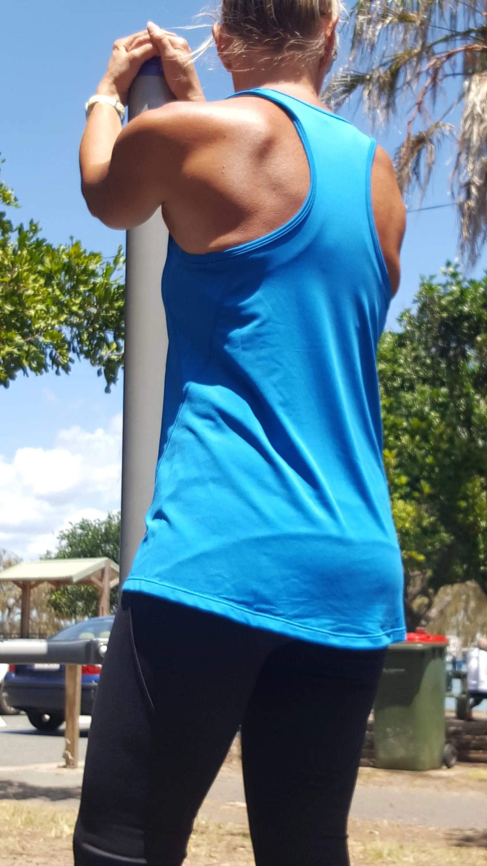 Gmaxx Racer Back Singlets - XL / Blue - Singlets