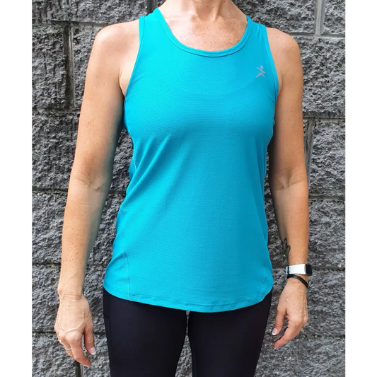 Gmaxx 'SCULPT' Racer Back Singlets. Pink and Blue