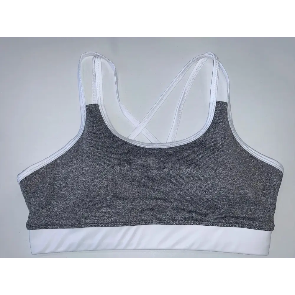 Grey Bamboo Crop Top