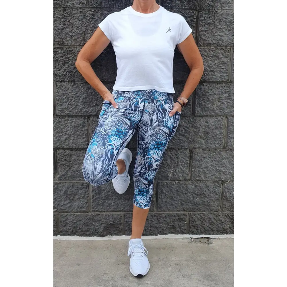 Holli Cap Sleeve Tee. Available in White, Navy, Black, Seafoam and Pink