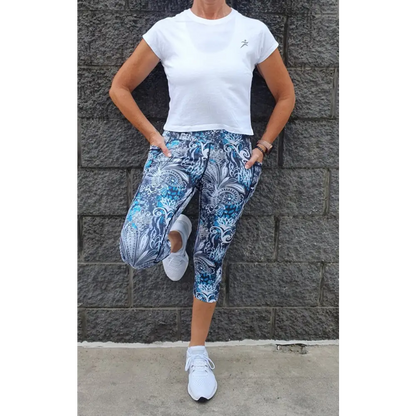 Holli Cap Sleeve Tee. Available in White, Navy, Black, Seafoam and Pink