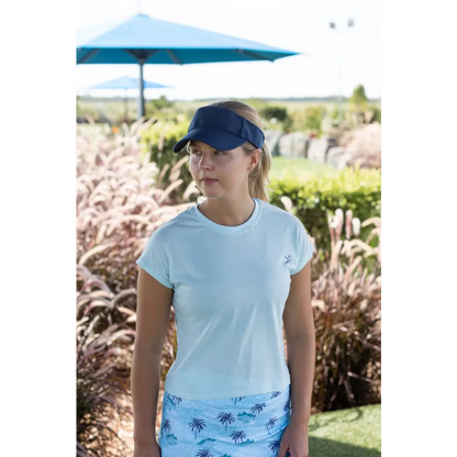 Holli Cap Sleeve Tee. Available in White, Navy, Black, Seafoam and Pink